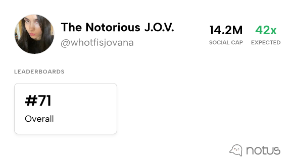 The Notorious J.O.V. on X:  / X